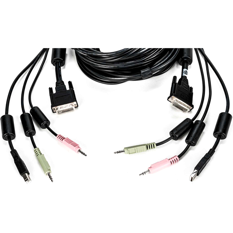 AVOCENT KVM Cable - 10 ft, Single Display, DVI-I, 1 x USB, 2 x Audio, Standard KVM cable