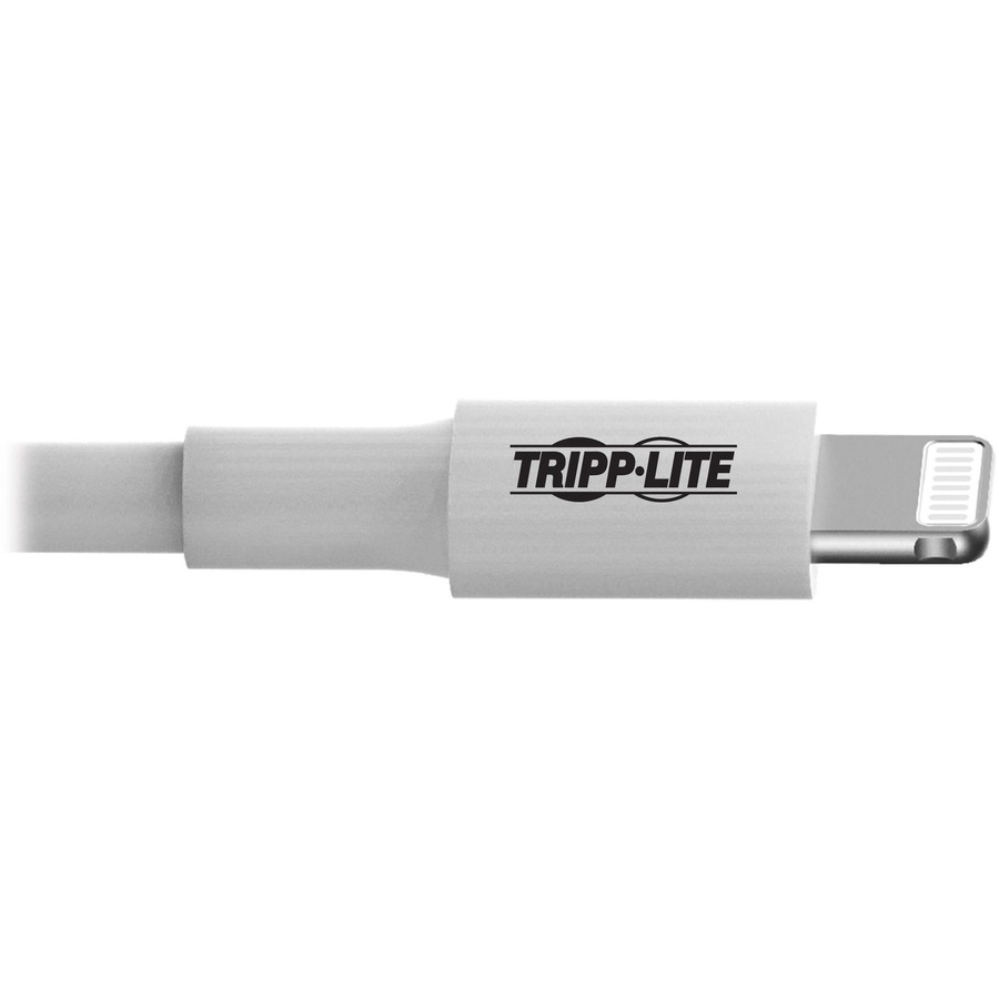 Eaton Tripp Lite Series USB-A to Lightning Sync/Charge Cable (M/M) - MFi Certified, White, 10 ft. (3 m)