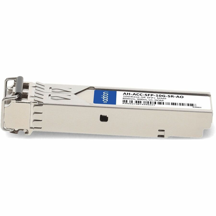 AddOn Aerohive-compatible 10GBase-SR SFP+ transceiver with LC connector for multi-mode fiber — alternate view 1