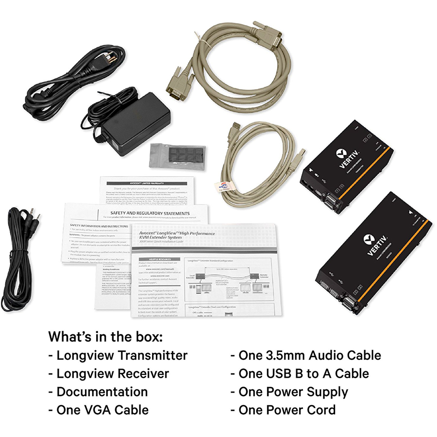 Avocent LV 3000 Series High Quality KVM Extender Kit with Receiver & Transmitter