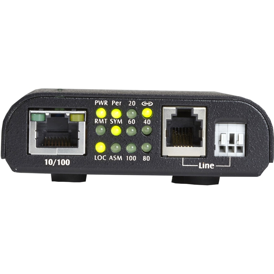 Black Box Industrial Ethernet Extender - 10/100, 1-Port - 8448 ft Extended Range