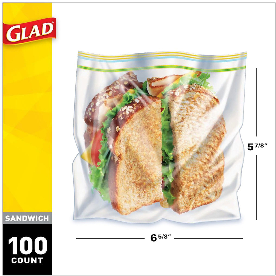 Glad Sandwich Zipper Bags