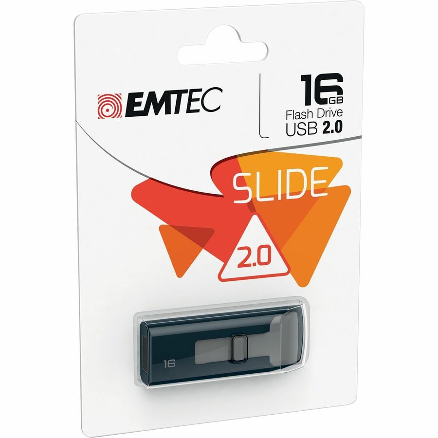 EMTEC 16 GB - USB 2.0 - 15 MB/s Read Speed - 8 MB/s Write Speed - 1 Pack - EMTECMMD16GC452