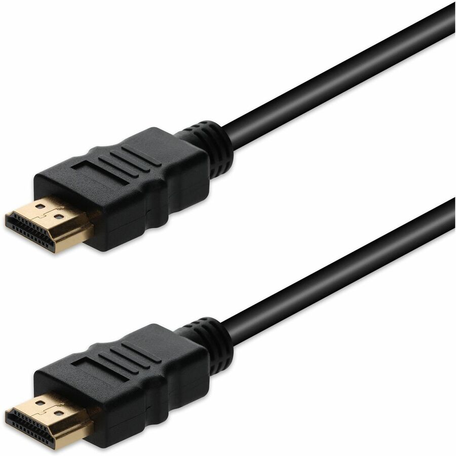 1FT HDMI 1.4 (MALE) TO HDMI 1.4 (MALE) BLACK CABLE, 1080P 60HZ — alternate view 1