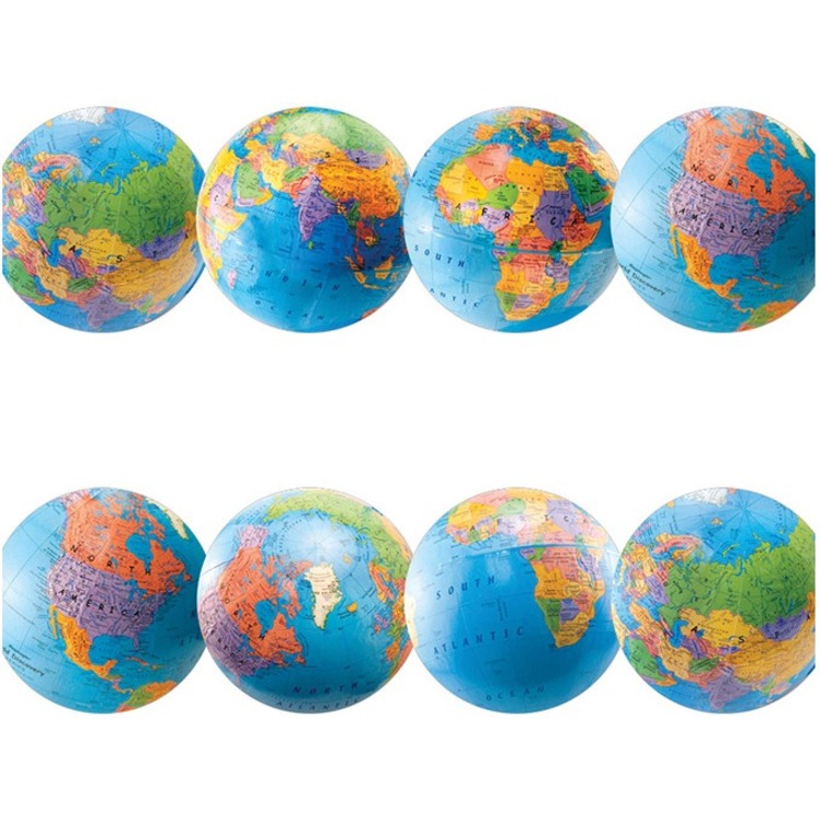 Decorative Die-Cut Borders - Globes - Borders & Trimmers - HYX33619