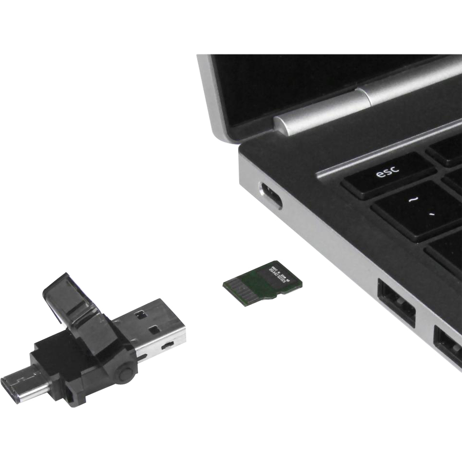 StarTech.com microSD to USB 3.0 Card Reader Adapter - for USB-C and USB-A Enabled Computers