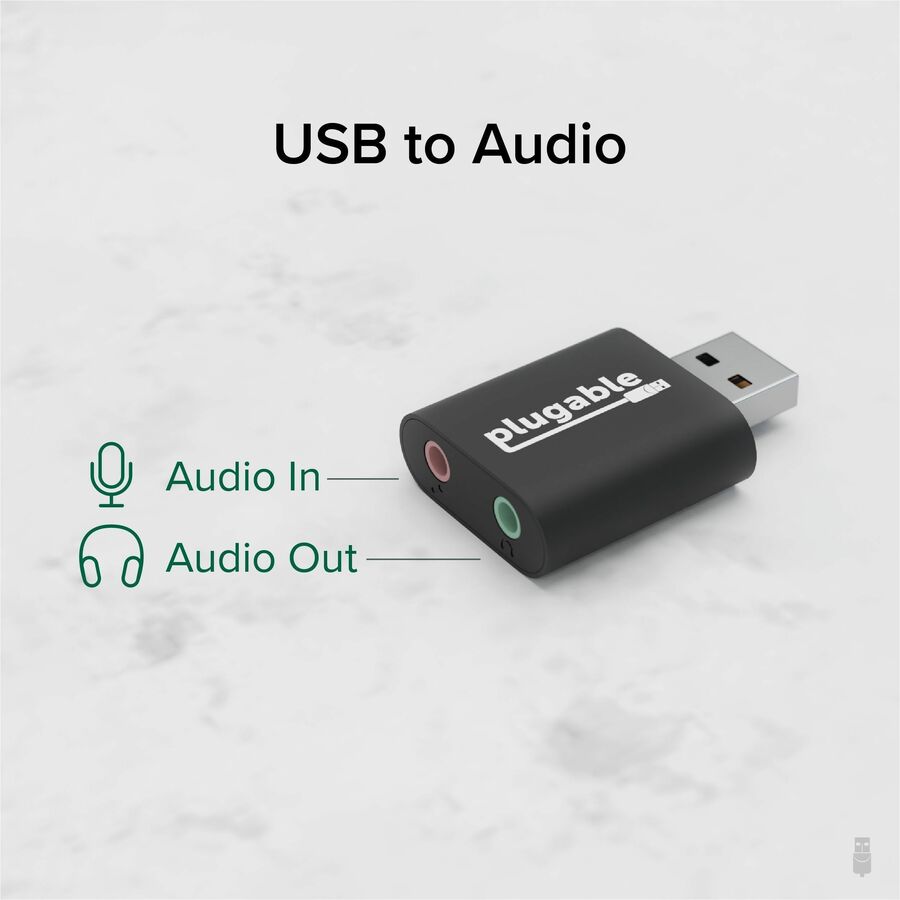 Plugable USB Audio Adapter with 3.5mm Speaker