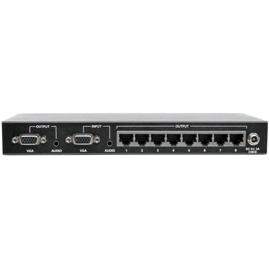 Eaton Tripp Lite Series 8-Port VGA over Cat5/6 Splitter/Extender, Box-Style Transmitter for Video/Audio, Up to 1000 ft. (305 m), TAA