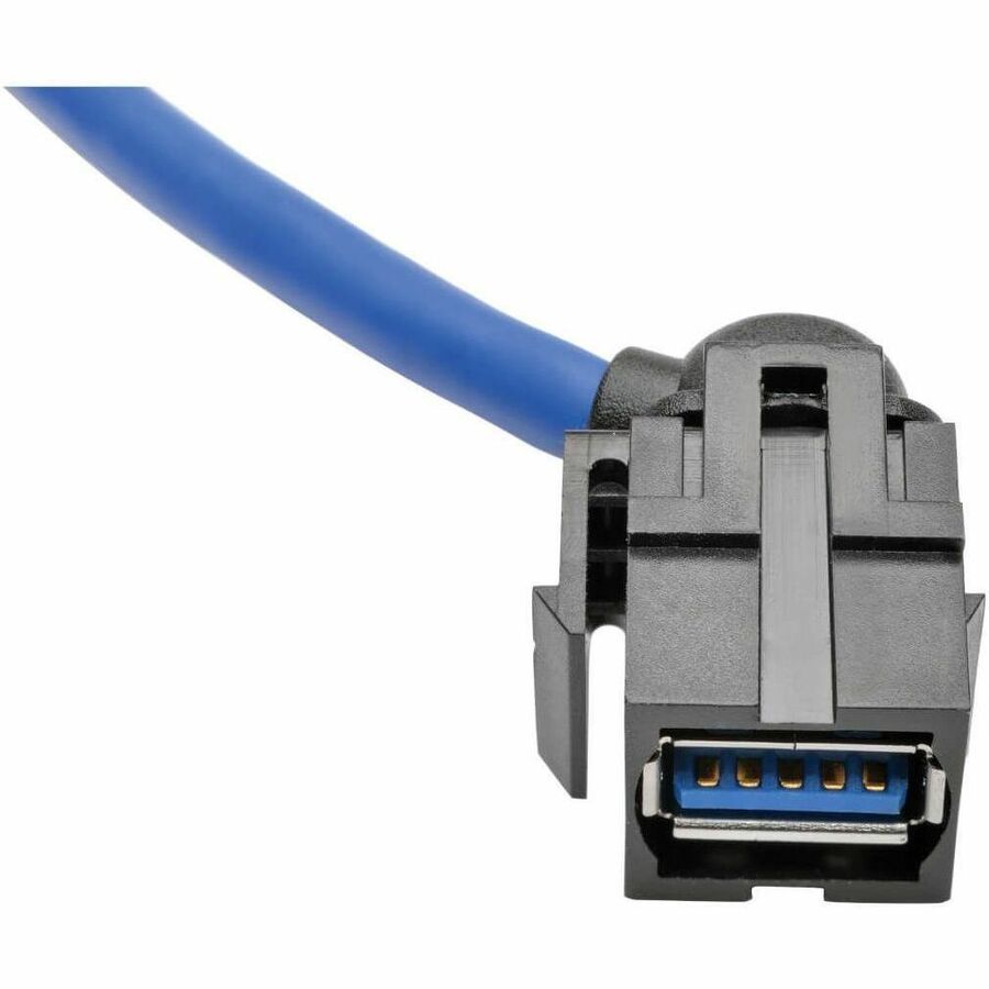 Eaton Tripp Lite Series USB 3.0 SuperSpeed Keystone Jack Type-A Extension Cable (M/F), 3 ft. (0.91 m)