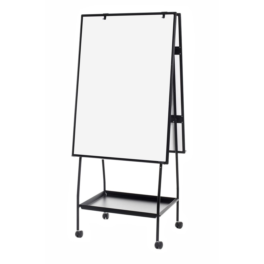 Bi-office Creation Station - Black Frame - Assembly Required - 1 Each - Easel Boards - BVCEA49145016