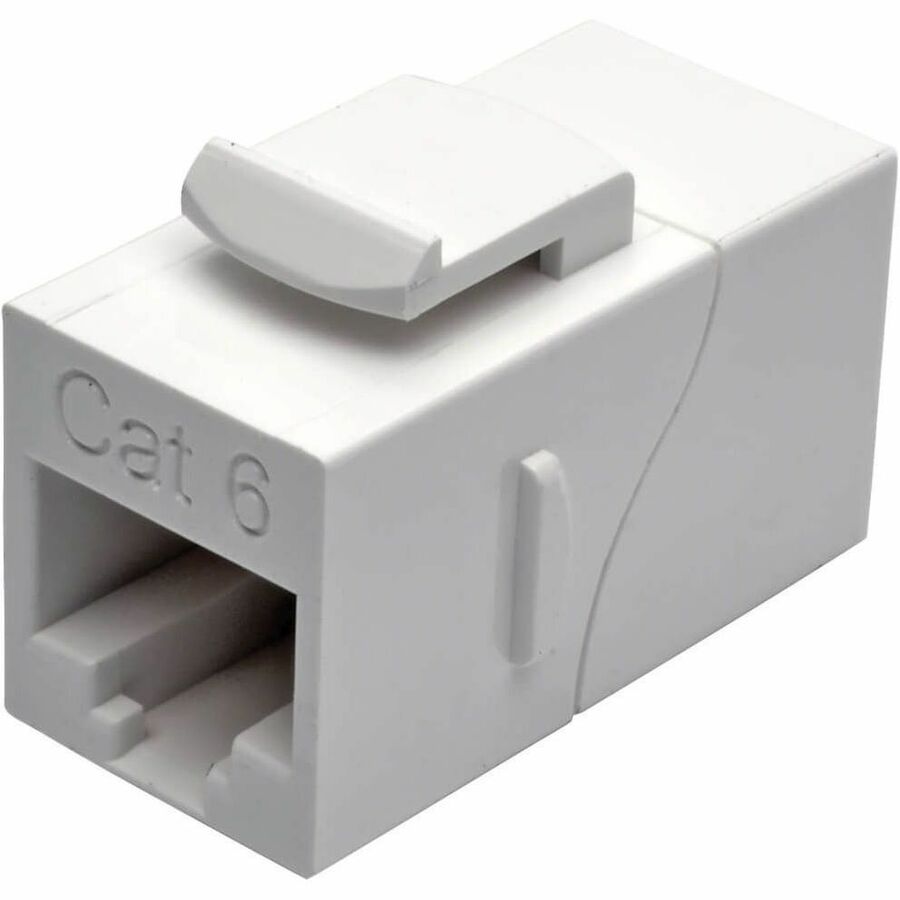 Tripp Lite by Eaton Cat6 Straight-Through Modular In-Line Snap-In Coupler (RJ45 F/F) White TAA