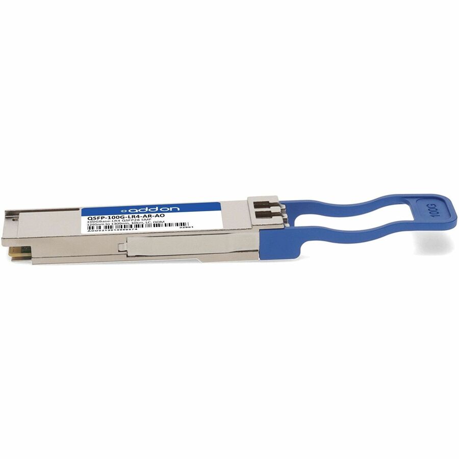AddOn QSFP-100G-LR4 QSFP28 100G hot-swappable transceiver with MPO connector — alternate view 1