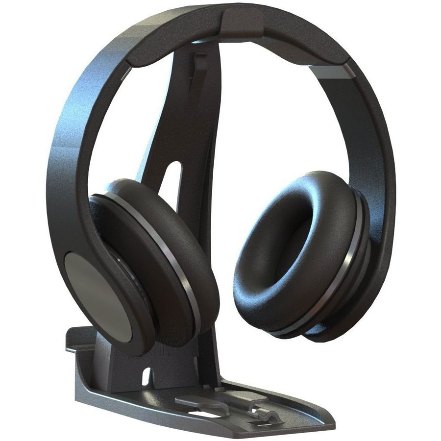 Allsop Headset Hangout, Universal Headphone Stand & Tablet Holder - (31661) - Allsop Headset Hangout, Universal Headphone Stand & Tablet Holder - 9.5" x 3.5" x 8" x - 1 Each - Black