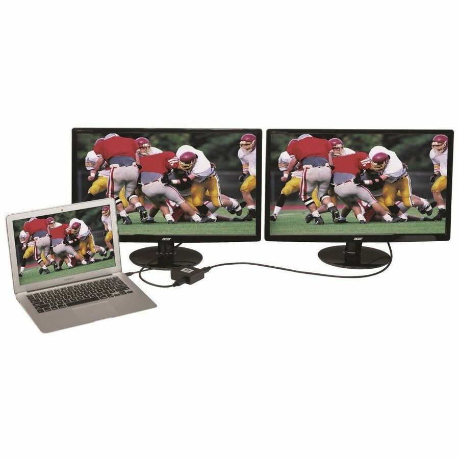 Tripp Lite B155-002-DP-V2 2-Port Mini DisplayPort 1.2 to DisplayPort MST Hub - 30 Hz - 24 Hz to 30 Hz - 3840 ??2160 - DisplayPort - TAA Compliant