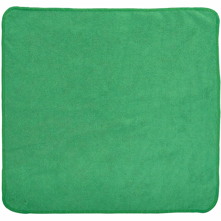 Rubbermaid Commercial HYGEN r-40 Recycled Microfiber Cloths, 16"x16" , Green