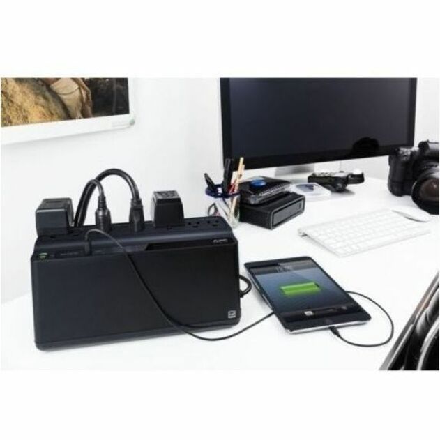 APC by Schneider Electric Back-UPS 650VA UPS - Tower - 10 Hour Recharge - 120 V AC Input - 120 V AC Output - Stepped Sine Wave - 7 x NEMA 5-15R