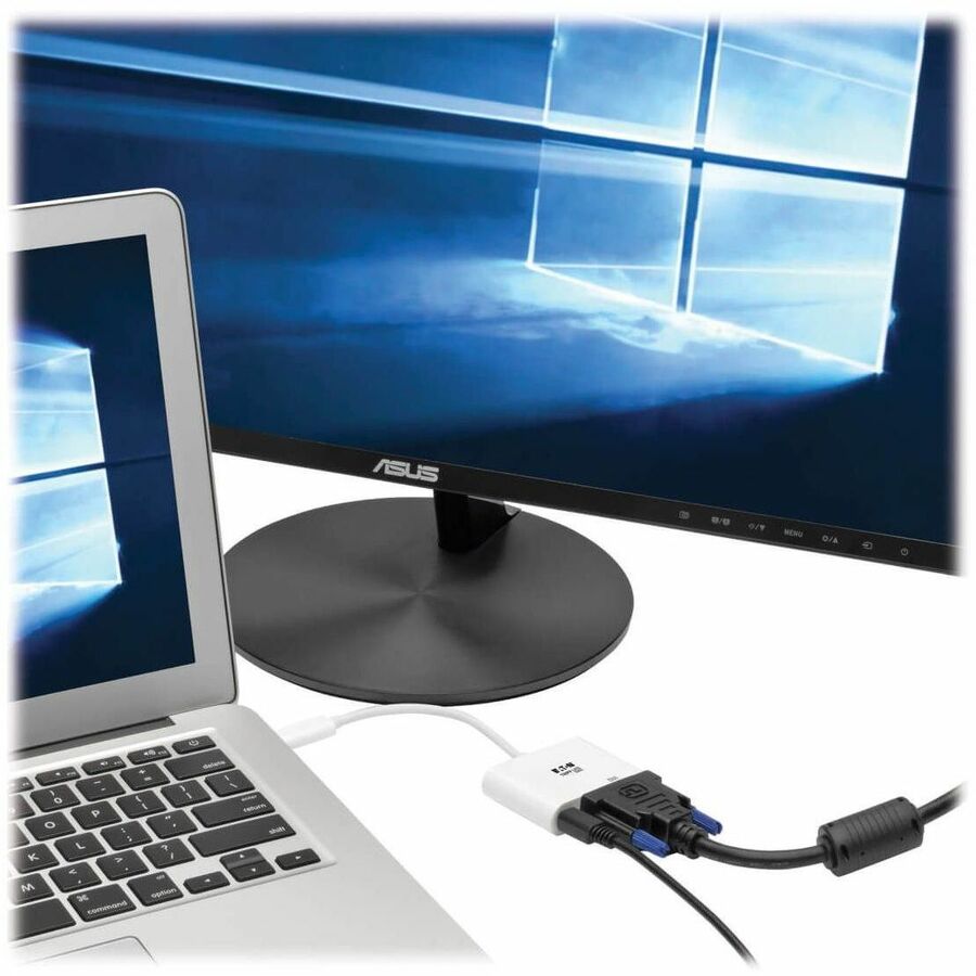 Tripp Lite by Eaton USB C to DVI Video Adapter Converter w/ USB-C PD Charging, USB Type C to DVI, USB-C to DVI, USB Type-C to DVI