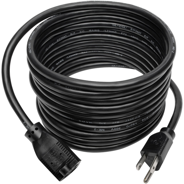 Tripp Lite Standard Power Extension Cord ( Black) - 15-ft.