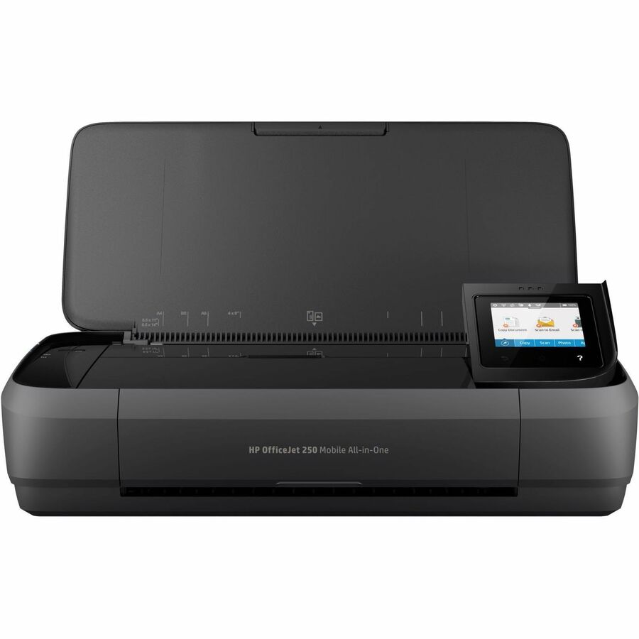 HP Officejet 250 Wireless Inkjet Multifunction Printer-Color-Copier/Scanner-20 ppm Mono/19 ppm Color Print-4800x1200 Print-Manual Duplex Print-500 Pages Monthly-50 sheets Input-Color Scanner-600 Optical Scan-Wireless LAN