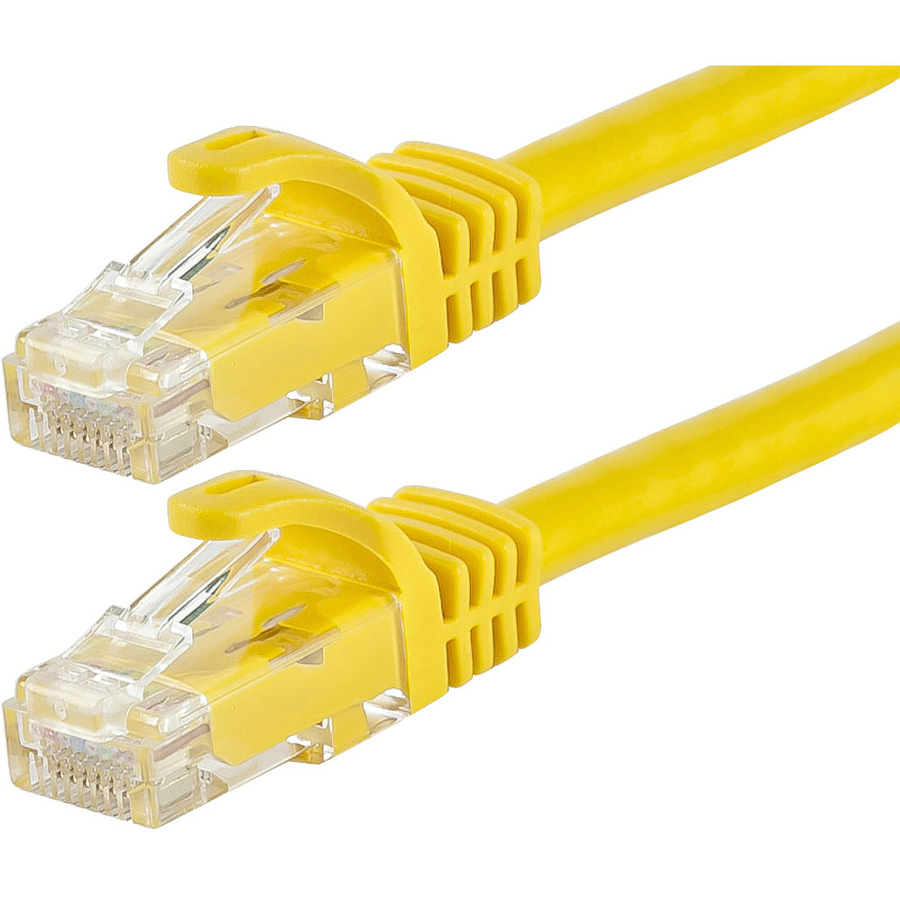 Monoprice FLEXboot Series Cat6 24AWG UTP Ethernet Network Patch Cable, 14ft Yellow