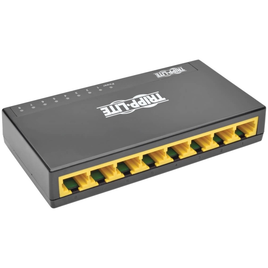 Tripp Lite by Eaton 8-Port Gigabit Ethernet Switch Desktop RJ45 Unmanaged Switch 10/100/1000 Mbps
