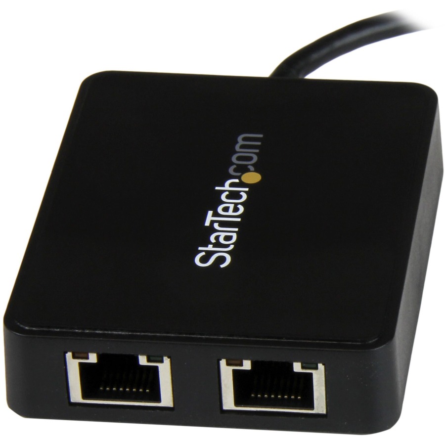 StarTech.com USB C to Dual Gigabit Ethernet Adapter with USB 3.0 (Type-A) Port - USB Type-C Gigabit Network Adapter