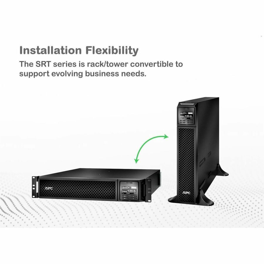 APC Smart-UPS On-Line, 3kVA, Tower, 120V, 8x 5-20R+1x L5-30R NEMA outlets, SmartSlot, Extended runtime, W/O rail kit