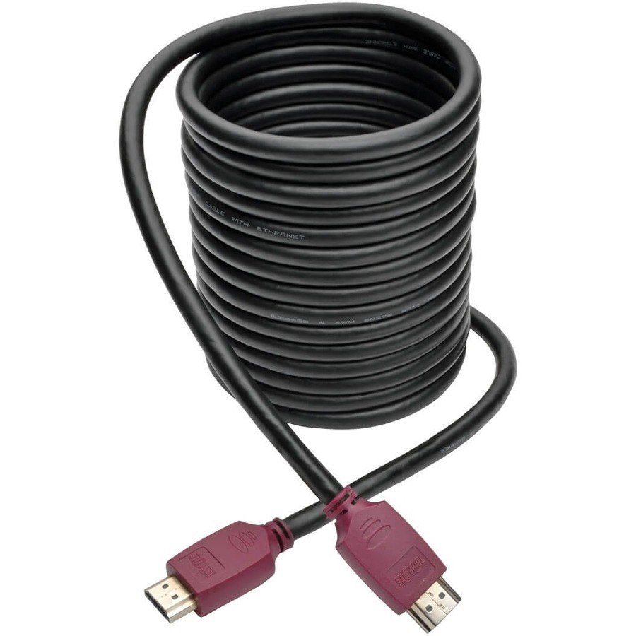 Tripp Lite by Eaton 4K HDMI Cable with Ethernet (M/M) - 4K 60 Hz Gripping Connectors 15 ft.