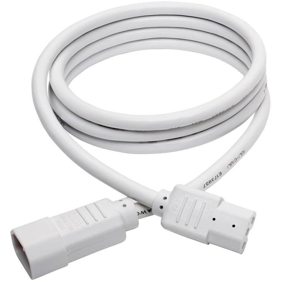 Tripp Lite by Eaton Power Cord C14 to C15 - Heavy-Duty 15A 250V 14 AWG 6 ft. (1.83 m) White