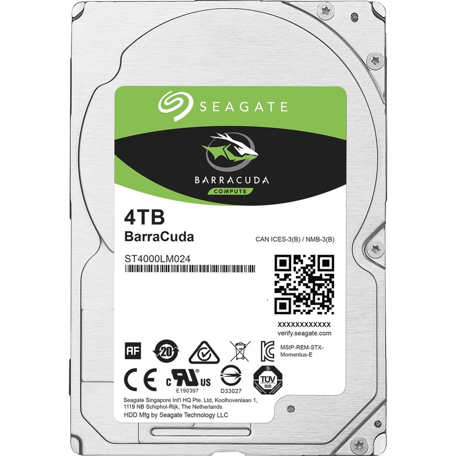 Seagate BarraCuda ST4000LM024 4 TB Hard Drive - 2.5" Internal - SATA (SATA/600)