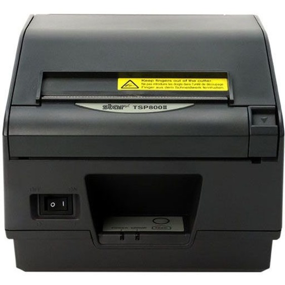 Star Micronics TSP800II Thermal Printer, Ethernet, Paper cover Lock - Cutter, External Power Supply Included, Gray