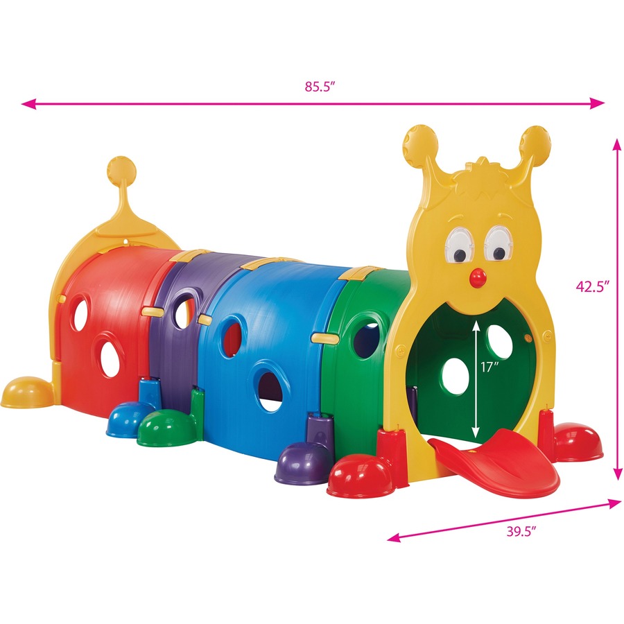 ECR4KIDS Gus Climb-N-Crawl Catterpillar - Skill Learning: Climbing, Color, Discovery, Crawling, Communication - 3-8 Year - Outdoor Play - ELR035