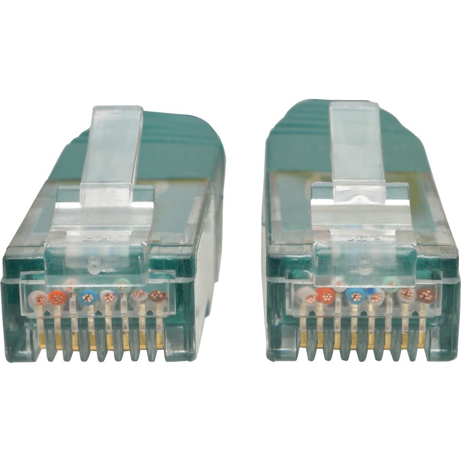 Eaton Tripp Lite Series Cat6 Gigabit Molded (UTP) Ethernet Cable (RJ45 M/M), PoE, Green, 2 ft. (0.61 m)