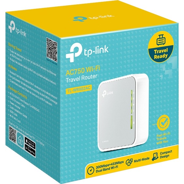 TP-LINK (TL-WR902AC) AC750 Wireless Travel Router