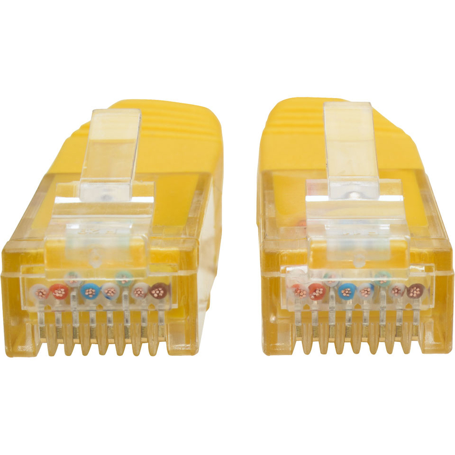 Tripp Lite by Eaton Cat6 Gigabit Molded (UTP) Ethernet Cable (RJ45 M/M) PoE Yellow 25 ft. (7.62 m)