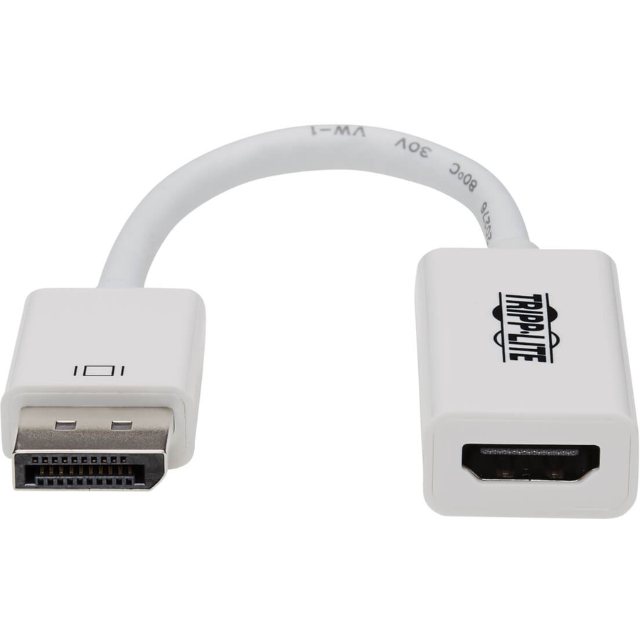 Tripp Lite by Eaton DisplayPort to HDMI Active Adapter Video Converter (M/F) 4K 60 Hz DP 1.2 HDCP 2.2 6 in.