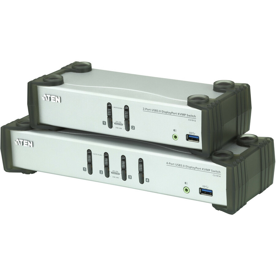 ATEN 4-Port USB 3.0 DisplayPort KVMP Switch-TAA Compliant