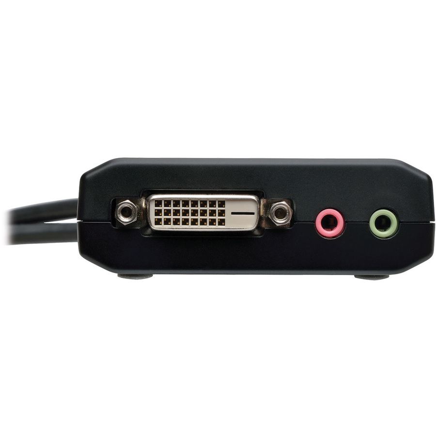 Tripp Lite by Eaton 2-Port USB/DVI Cable KVM Switch with Audio, Cables and USB Peripheral Sharing