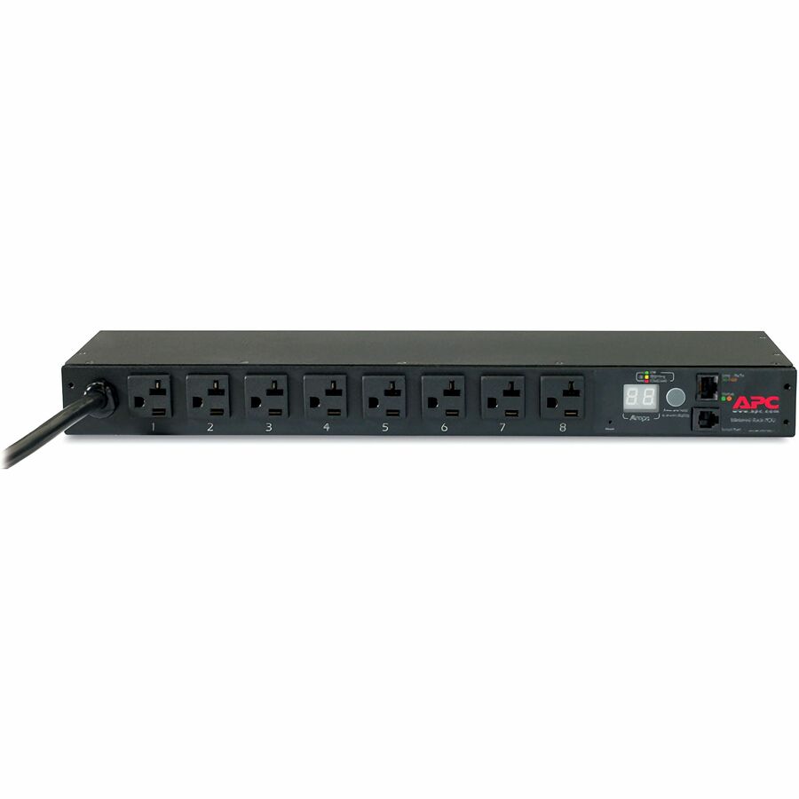 APC NetShelter Metered Rack PDU, 1U, 20A, 120V, 8 NEMA 5-20 outlet