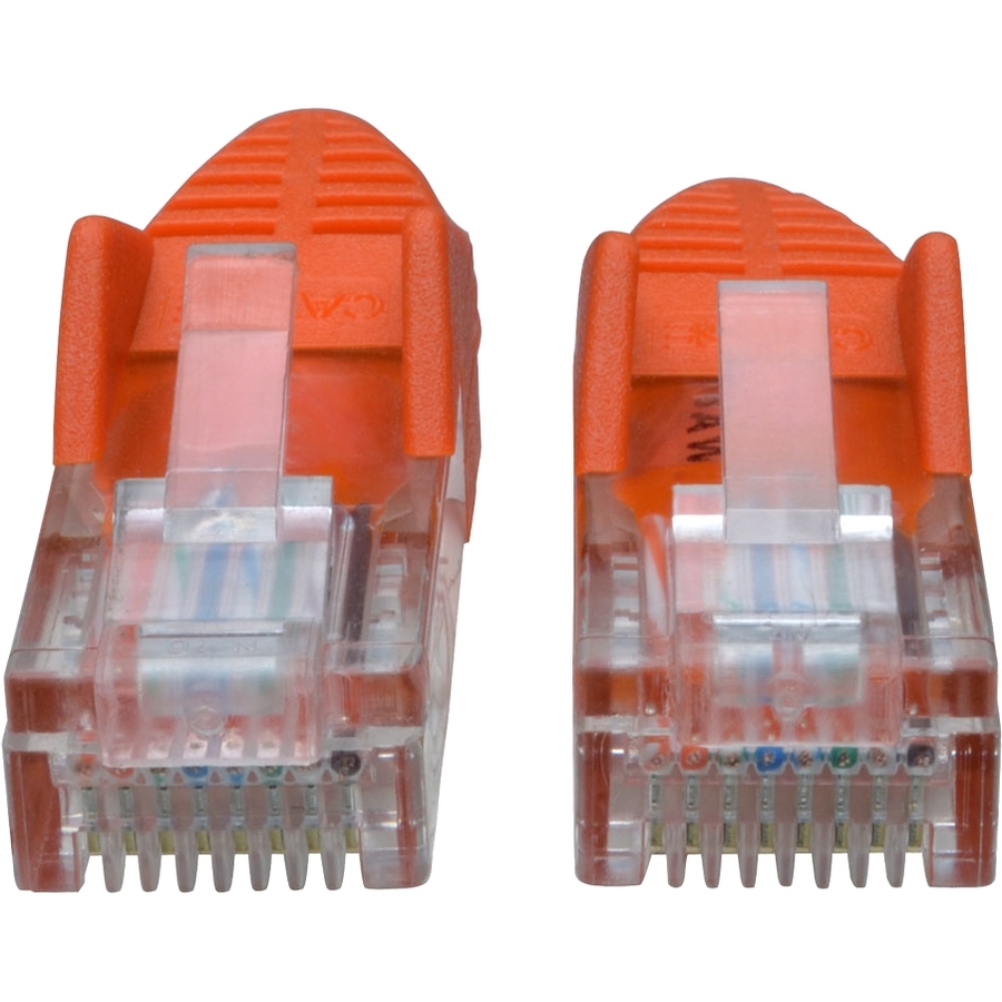 Eaton Tripp Lite Series Cat5e 350 MHz Snagless Molded (UTP) Ethernet Cable (RJ45 M/M), PoE - Orange, 25 ft. (7.62 m)