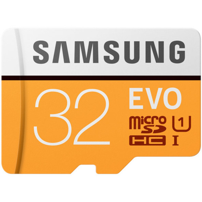 Samsung EVO 32 GB Class 10/UHS-I (U1) microSDHC - 95 MB/s Read - 30 MB/s Write - 10 Year Warranty