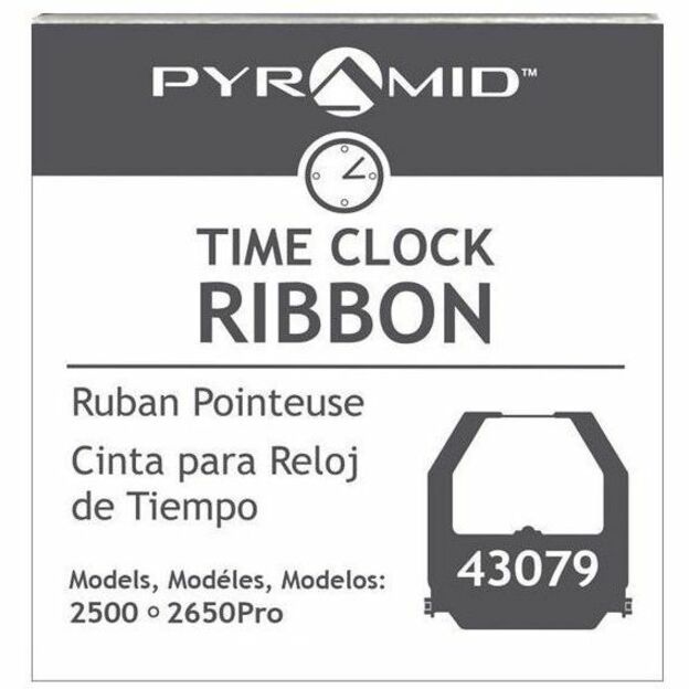 Pyramid Ribbon Cartridge - Black - 1 Each - Time Clock Ribbons & Cartridges - PTI43079