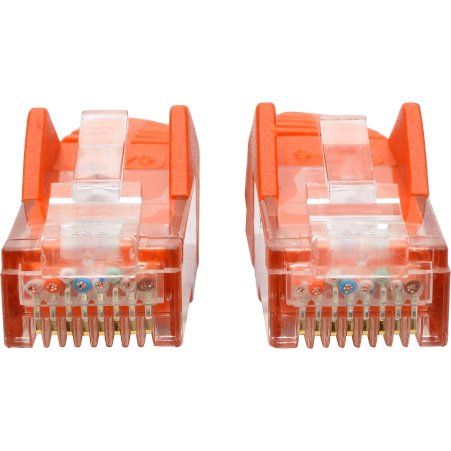 Tripp Lite by Eaton Cat6 Gigabit Snagless Molded (UTP) Ethernet Cable (RJ45 M/M) PoE Orange 15 ft. (4.57 m)