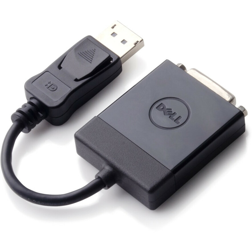 Dell DisplayPort to DVI single-link adapter dongle cable for connecting a DisplayPort device to a DVI display — alternate view 1