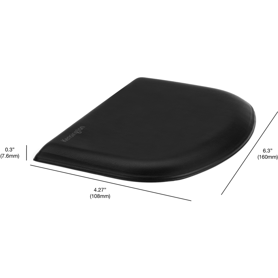 Kensington ErgoSoft Wrist Rest for Slim Mouse/Trackpad - 0.30" (7.62 mm) x 6.30" (160.02 mm) x 4.27" (108.46 mm) Dimension - Gel, Rubber - 1 Pack Retail - Mouse & Keyboard Wrist Rests - KMW52803