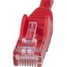 StarTech.com 8ft CAT6 Ethernet Cable - Red Snagless Gigabit - 100W PoE UTP 650MHz Category 6 Patch Cord UL Certified Wiring/TIA - 8ft Red CAT6 Ethernet cable delivers Multi Gigabit 1/2.5/5Gbps & 10Gbps up to 160ft - 650MHz - Fluke tested to ANSI/TIA-568-2