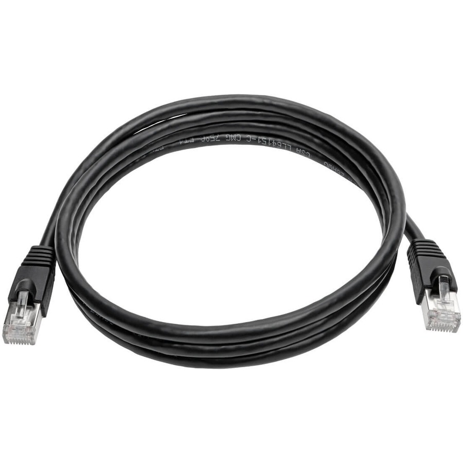 Tripp Lite by Eaton Cat6a 10G Snagless Shielded STP Ethernet Cable (RJ45 M/M) PoE Black 5 ft. (1.52 m)