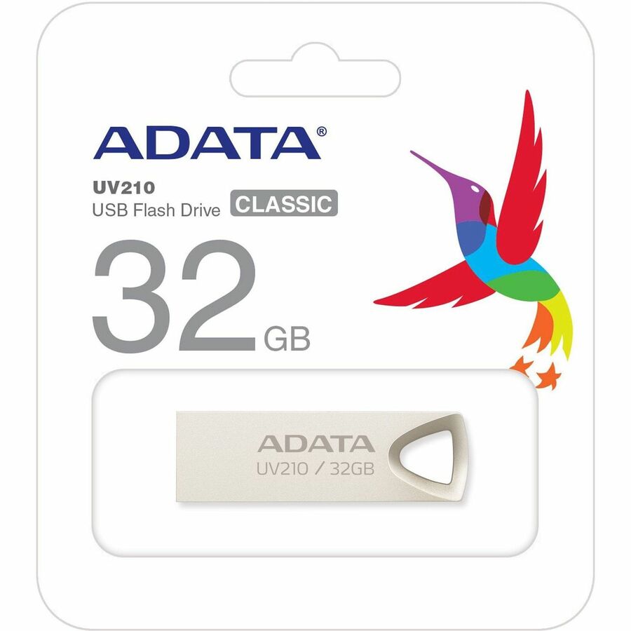 Adata Classic UV210 32GB USB 2.0 Flash Drive - 32 GB - USB 2.0 - 5 Year Warranty