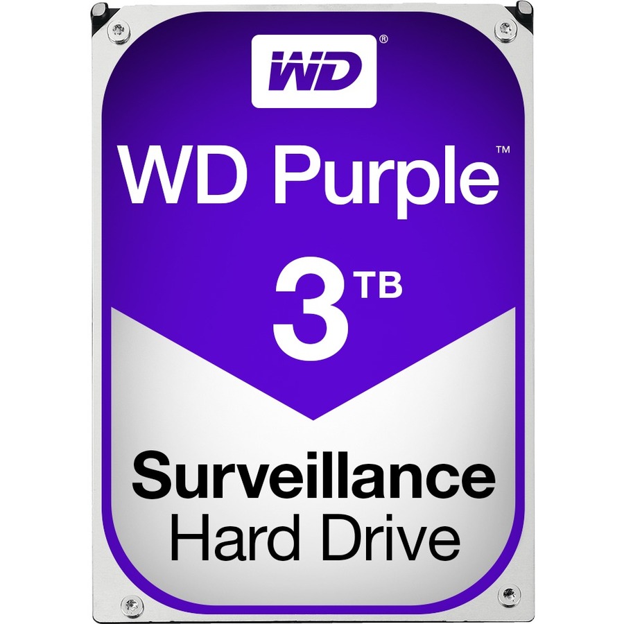 WD Purple 3TB Surveillance Hard Disk Drive - 5400 RPM Class SATA