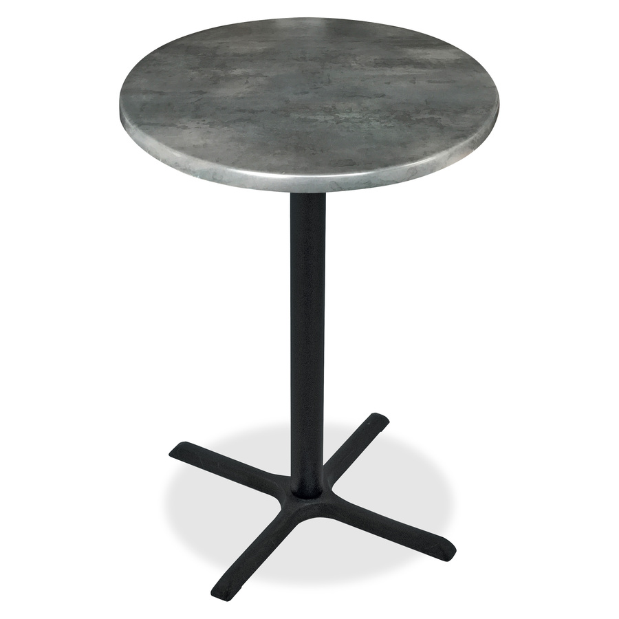 Holland Bar Stools Utility Table Top - Round Top x 30" Table Top Diameter - Black Steel - 2 / Carton
